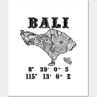 Bali Island Zentangle Posters and Art